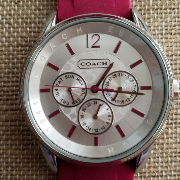COACH wmn's watch - NEVER worn, silicone strap - Picture 1 of 8